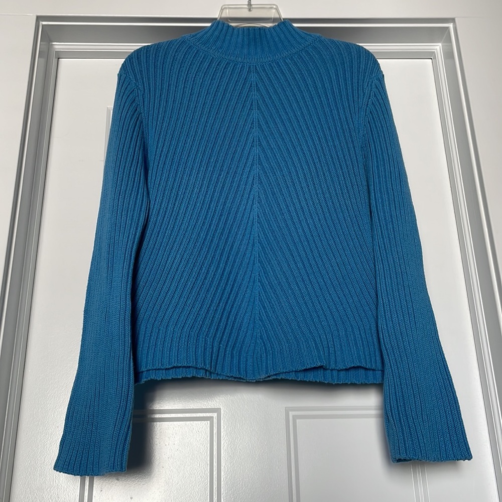 cotton mock neck sweater